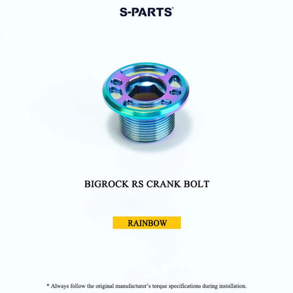 BIGROCK RS Titanium Crank Bolt & Self-Extracting Cap Kit SHIMANO TL-LR15 Compatible