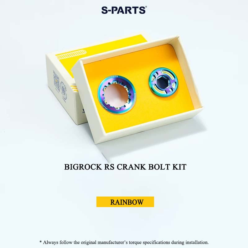 BIGROCK RS Titanium Crank Bolt & Self-Extracting Cap Kit SHIMANO TL-LR15 Compatible