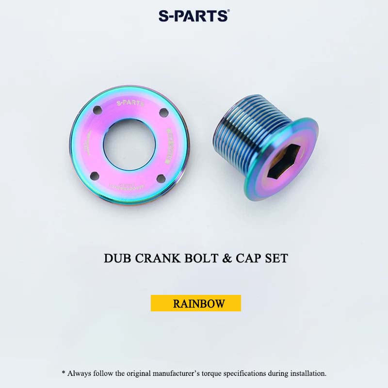 Titanium Crank Arm Bolt & Self-Extracting Cap Set for SRAM DUB | Quarq / RED / Force Compatible