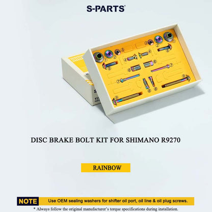 Titanium Disc Brake Bolt Kit for Shimano Dura-Ace R9270 – 18PCS