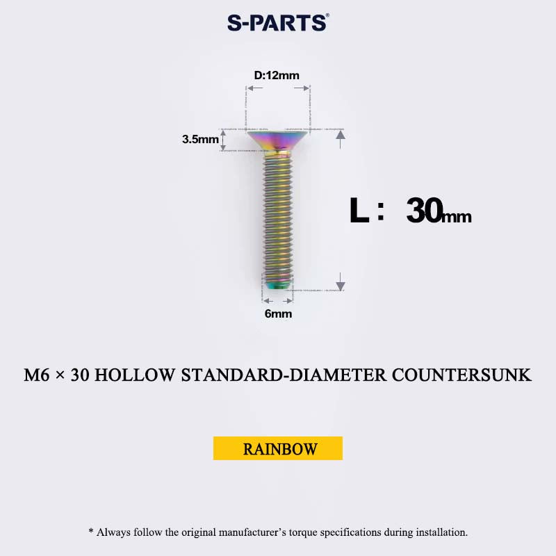 M6 Titanium Headset Top Cap & Expander Plug Bolt – Hollow & SL