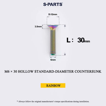 M6 Titanium Headset Top Cap & Expander Plug Bolt – Hollow & SL