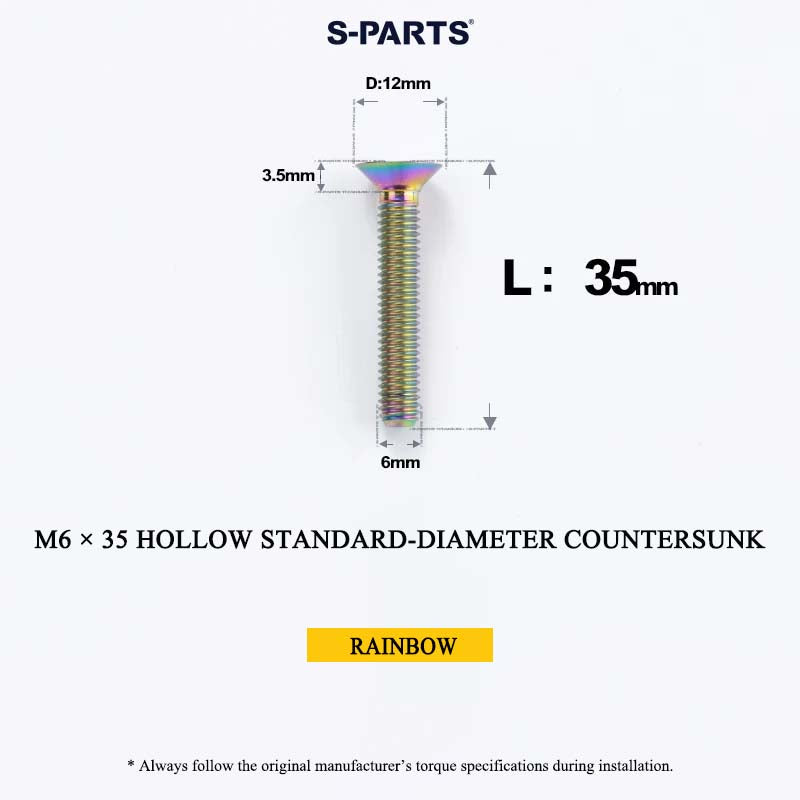 M6 Titanium Headset Top Cap & Expander Plug Bolt – Hollow & SL
