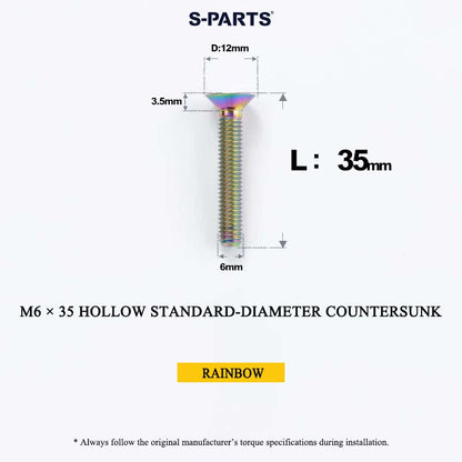 M6 Titanium Headset Top Cap & Expander Plug Bolt – Hollow & SL