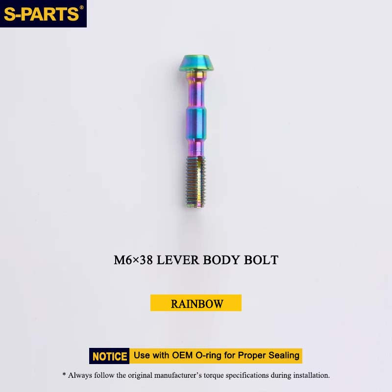 M6 x 38mm Grade 5 Titanium Brake Lever Body Fixing Bolt for Shimano XTR M9000/M9020 & XT M8000