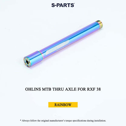 Ohlins MTB Titanium Air Cap for FX36/38/40 OLS & Thru Axle for RXF 38 | Grade 5 Ti-6Al-4V