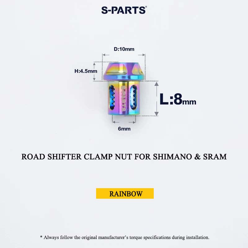 Grade 5 Titanium Shifter Clamp Bolt Kit for Shimano & SRAM Road Shifters