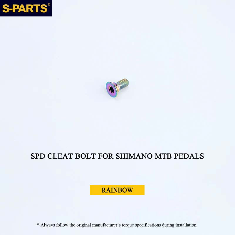 Titanium SPD Cleat Bolt & Washer Kit for Shimano MTB Pedals – Ti-6Al-4V T25 Torx Hardware