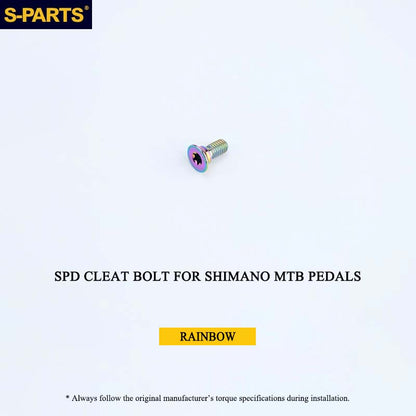 Titanium SPD Cleat Bolt & Washer Kit for Shimano MTB Pedals – Ti-6Al-4V T25 Torx Hardware