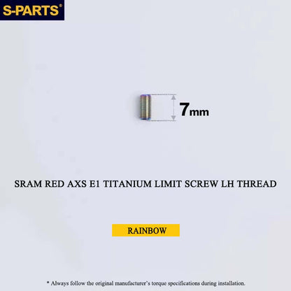 Titanium 8-Bolt Spider Bolt Kit for SRAM RED AXS E1 Crankset – M4 x 8.5mm | 8PCS
