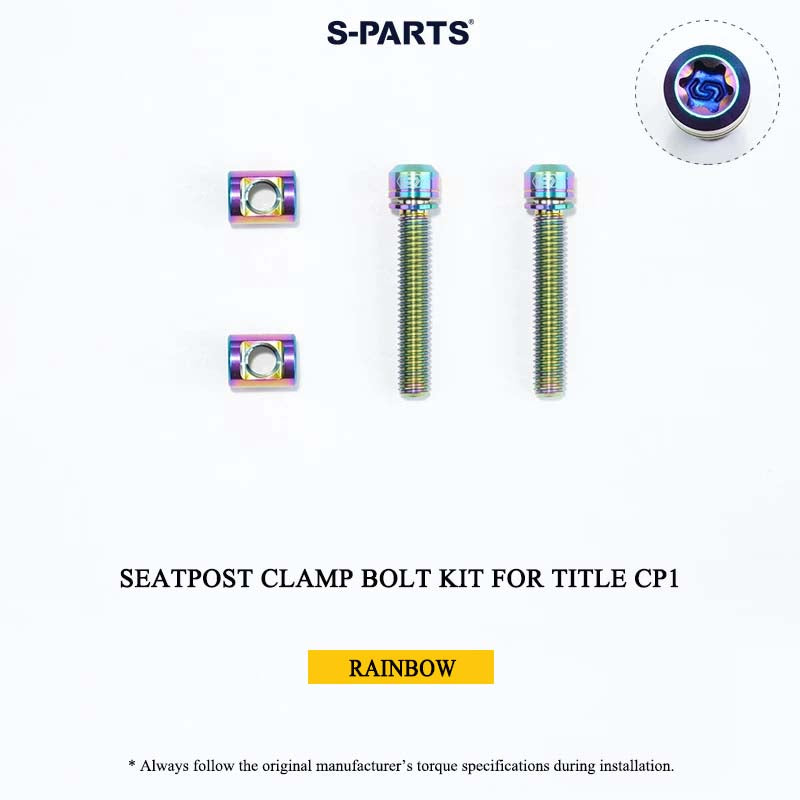 Grade 5 Titanium Seatpost Clamp Bolt Kit for TITLE AP1 / CP1