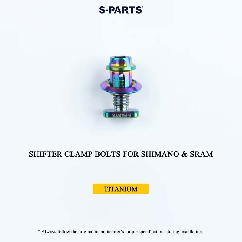 Grade 5 Titanium Shifter Clamp Bolt Kit for Shimano & SRAM Road Shifters
