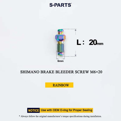 M6×20 Brake Bleeder Screw For Shimano