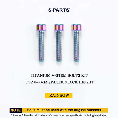 Cervélo S5 2025 Titanium V-Stem Bolts Kit – Grade 5 Ti-6Al-4V Head Tube Attachment Hardware (3PCS)