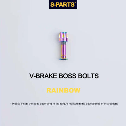 Titanium V-Brake Hardware Upgrade Kit for MTB | V-Brake Pad Bolt Set
