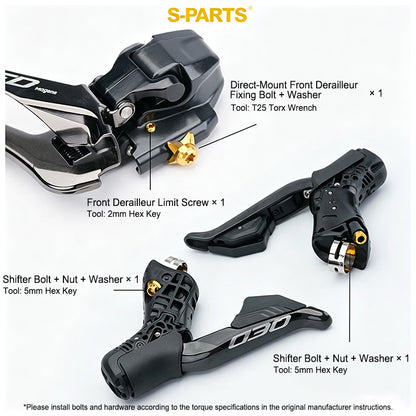 Grade 5 Titanium Bolt Kit for Magene QED Drivetrain Groupset