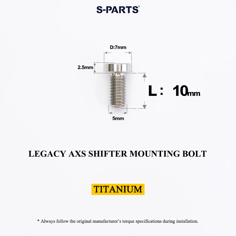 Grade 5 Titanium Bolt for SRAM AXS Pod Controller & Shifter Clamps