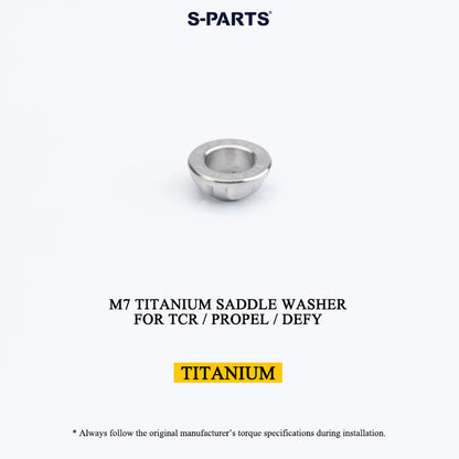 M6/M7 Grade 5 Titanium Spherical Saddle Clamp Washers for Giant TCR, Propel & Defy