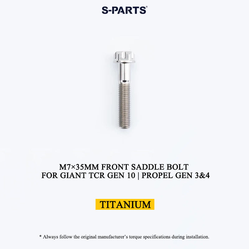 M7×35mm Titanium Front Saddle Clamp Bolt for Giant TCR Gen 10 / Propel Gen 3 & 4