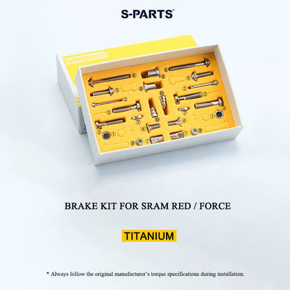 Grade 5 Titanium Brake Bolt Kit for SRAM RED AXS & FORCE E1 Hydraulic Disc Brakes (24 PCS)