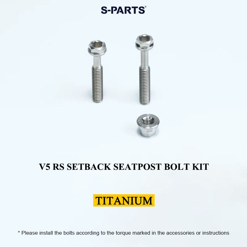 Grade 5 Titanium Seatpost Bolt Kit for COLNAGO Y1RS / V5RS – Saddle Clamp Hardware