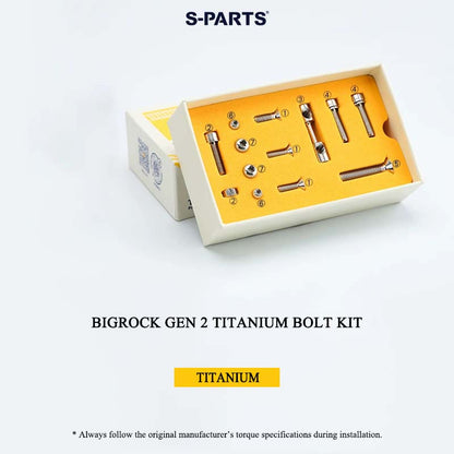 Titanium Bolt Upgrade Kit for BIGROCK Gen 2 Integrated Cockpit – 17.6g