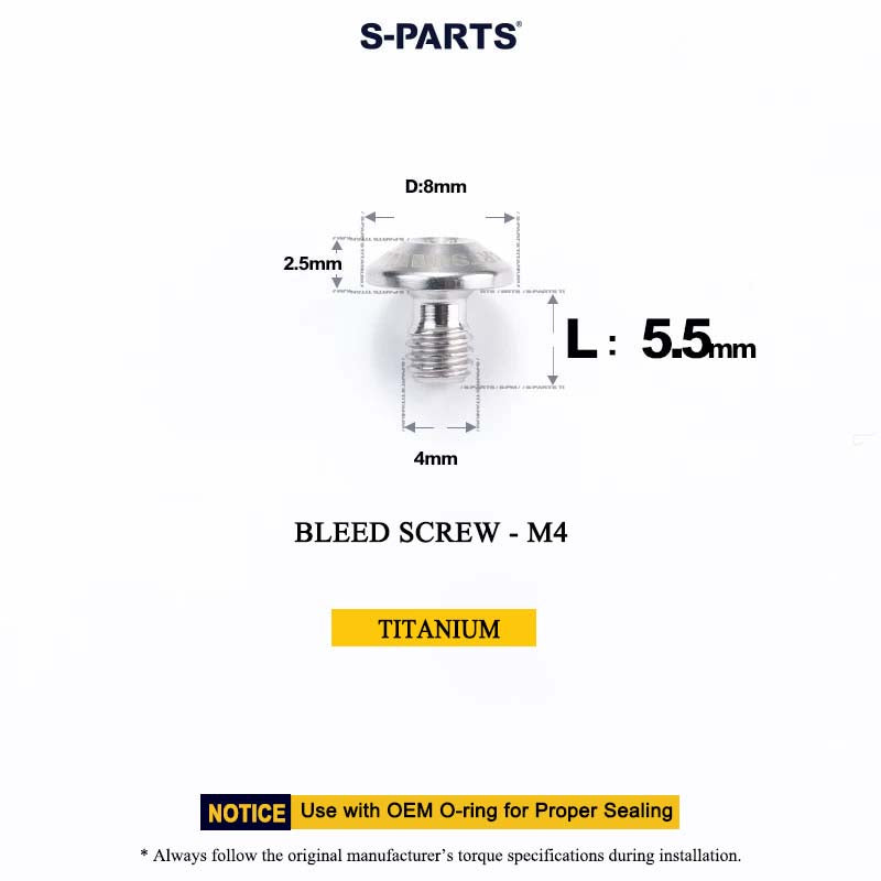 M4*5.5 D8 Bleed Screw for MAVEN