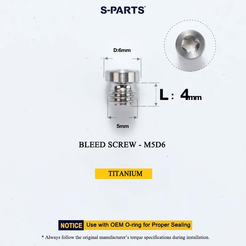 M5*4 D6 Bleed Screw for SRAM