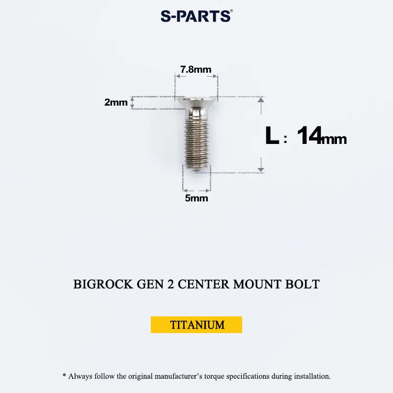 Titanium Bolt Upgrade Kit for BIGROCK Gen 2 Integrated Cockpit – 17.6g