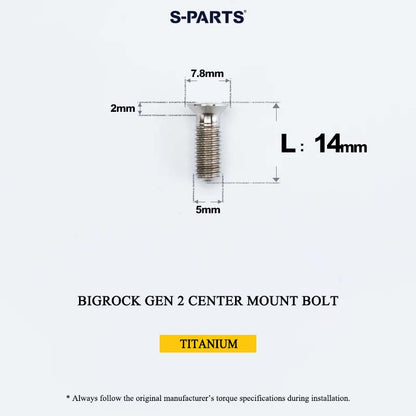 Titanium Bolt Upgrade Kit for BIGROCK Gen 2 Integrated Cockpit – 17.6g