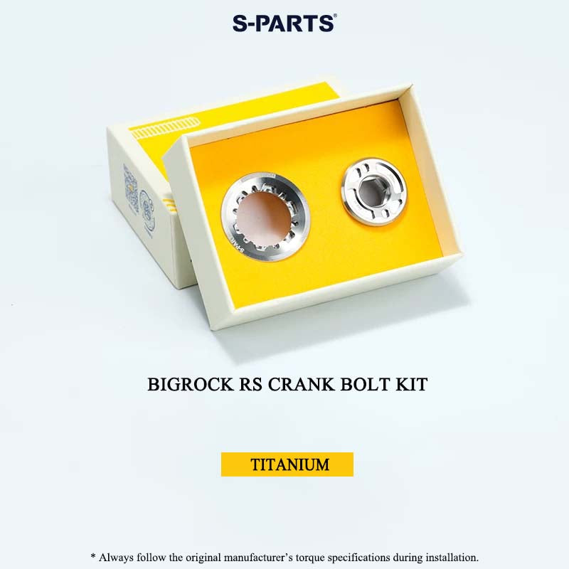 BIGROCK RS Titanium Crank Bolt & Self-Extracting Cap Kit SHIMANO TL-LR15 Compatible