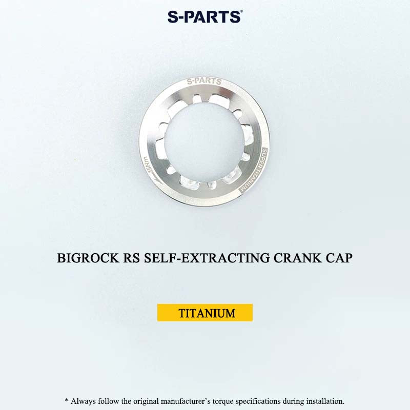 BIGROCK RS Titanium Crank Bolt & Self-Extracting Cap Kit SHIMANO TL-LR15 Compatible