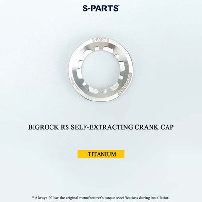 BIGROCK RS Titanium Crank Bolt & Self-Extracting Cap Kit SHIMANO TL-LR15 Compatible