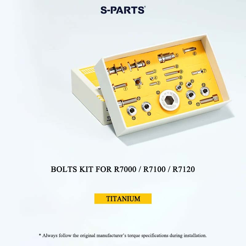 Grade 5 Titanium Mechanical Groupset Bolt Kit for Shimano 105 R7000 / R7100 / R7120