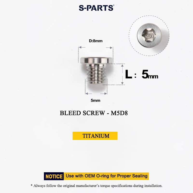 M5*5 D8 Bleed Screw for Shimano MTB