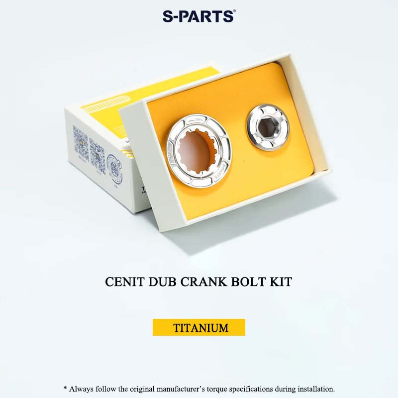 Titanium Crank Bolt & Self-Extracting Cap Kit for CENIT DUB Axle Series – Ti-6Al-4V Lightweight Upgrade