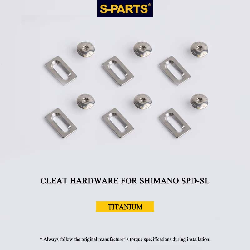 Titanium Cleat Fixing Set for Shimano SPD-SL Road Cleats, M5 × 8 mm, T25, 12 pcs