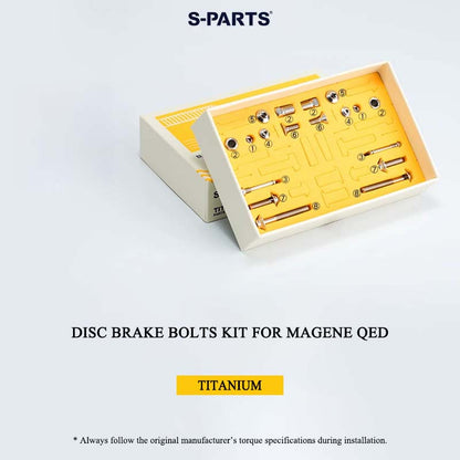 Titanium Disc Brake Bolts & Kit for MAGENE QED | Grade 5 Ti-6Al-4V