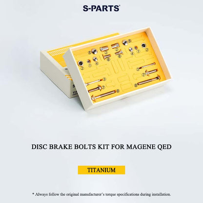 Titanium Disc Brake Bolts & Kit for MAGENE QED | Grade 5 Ti-6Al-4V