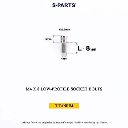 Grade 5 Titanium Bolt Kit for Magene QED Drivetrain Groupset