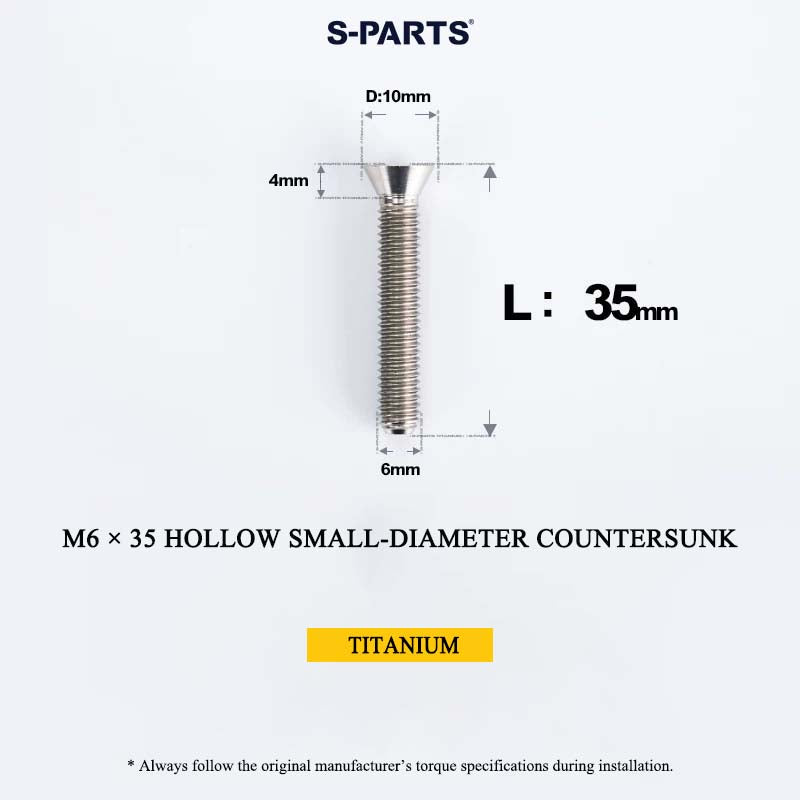 M6 Titanium Headset Top Cap & Expander Plug Bolt – Hollow & SL