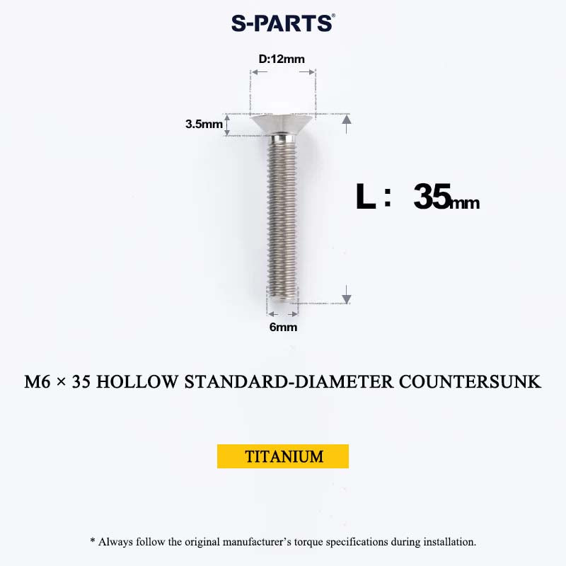 M6 Titanium Headset Top Cap & Expander Plug Bolt – Hollow & SL