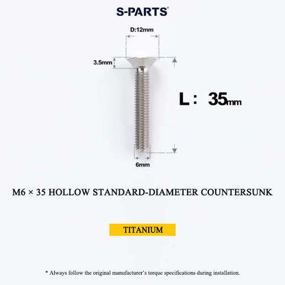 M6 Titanium Headset Top Cap & Expander Plug Bolt – Hollow & SL