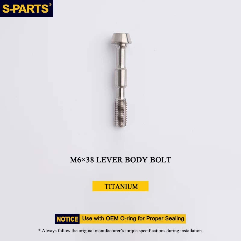 M6 x 38mm Grade 5 Titanium Brake Lever Body Fixing Bolt for Shimano XTR M9000/M9020 & XT M8000