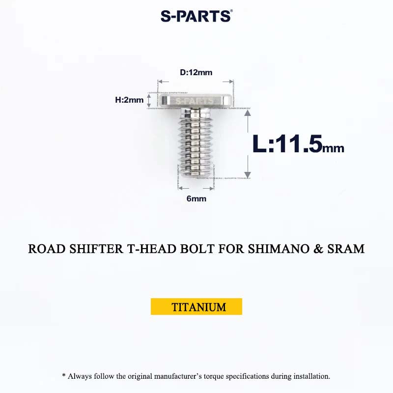 Grade 5 Titanium Shifter Clamp Bolt Kit for Shimano & SRAM Road Shifters
