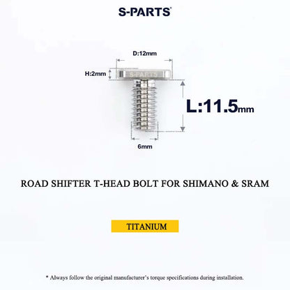 Grade 5 Titanium Shifter Clamp Bolt Kit for Shimano & SRAM Road Shifters