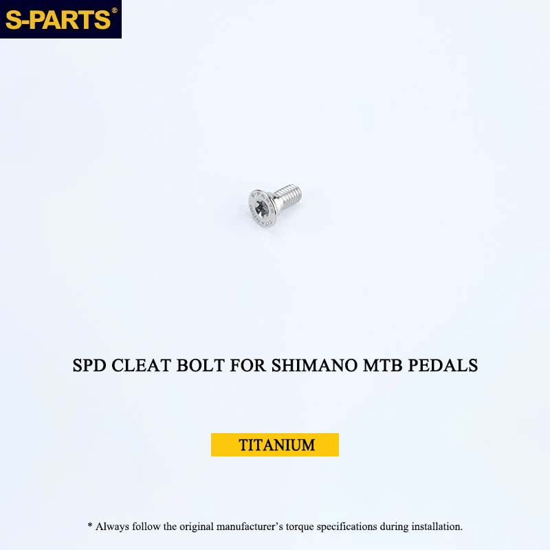 Titanium SPD Cleat Bolt & Washer Kit for Shimano MTB Pedals – Ti-6Al-4V T25 Torx Hardware
