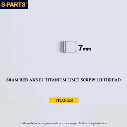Titanium 8-Bolt Spider Bolt Kit for SRAM RED AXS E1 Crankset – M4 x 8.5mm | 8PCS