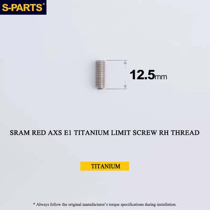 Titanium 8-Bolt Spider Bolt Kit for SRAM RED AXS E1 Crankset – M4 x 8.5mm | 8PCS