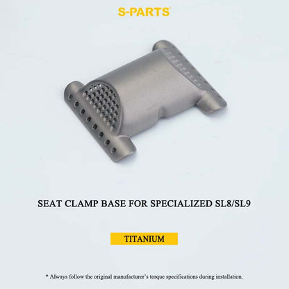 3D Printed Titanium Seat Clamp Kit & Parts for Specialized Tarmac SL8/SL9 Seesaw Seatpost